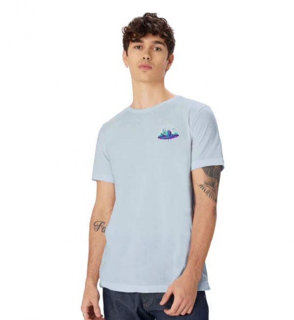 Cetakan pixel-art yang futuristik